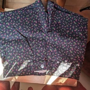 Levi's rosebud black denim mid length shorts